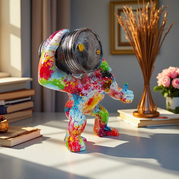 Sporty decorative figure of a weightlifter Kalsten