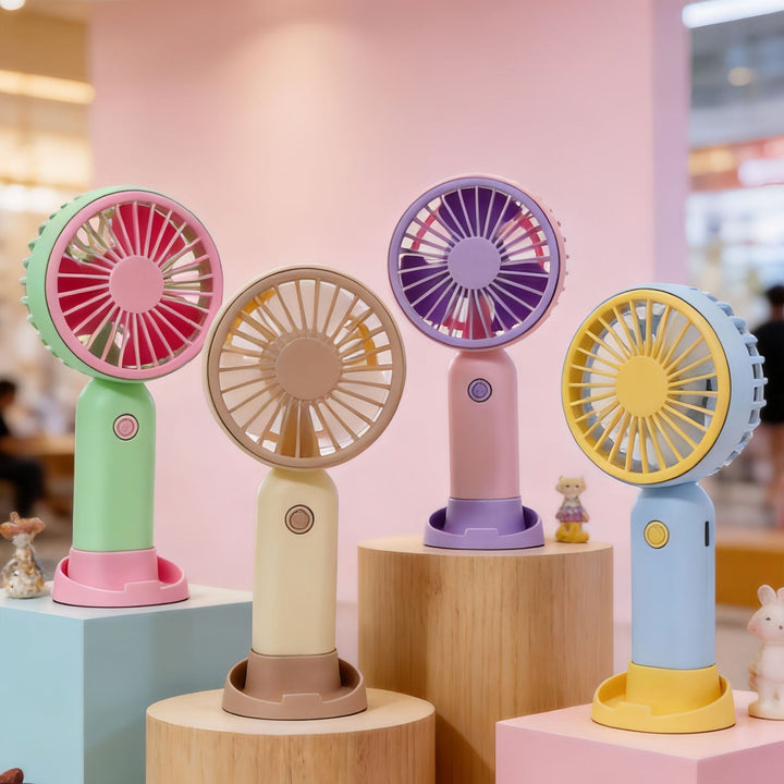 Women Portable Mini Handheld Fan with Flexible Use Kalsten