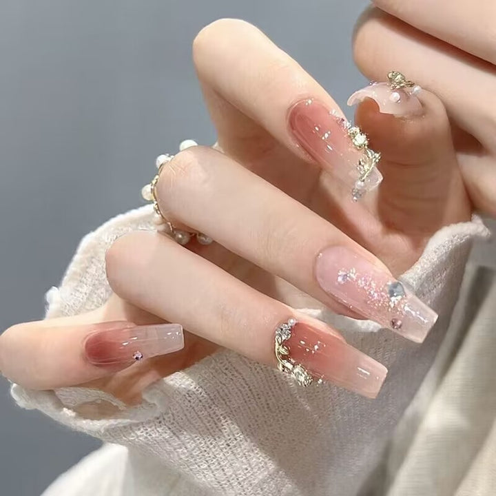 Elegant Botanical Press-On Nails Kalsten