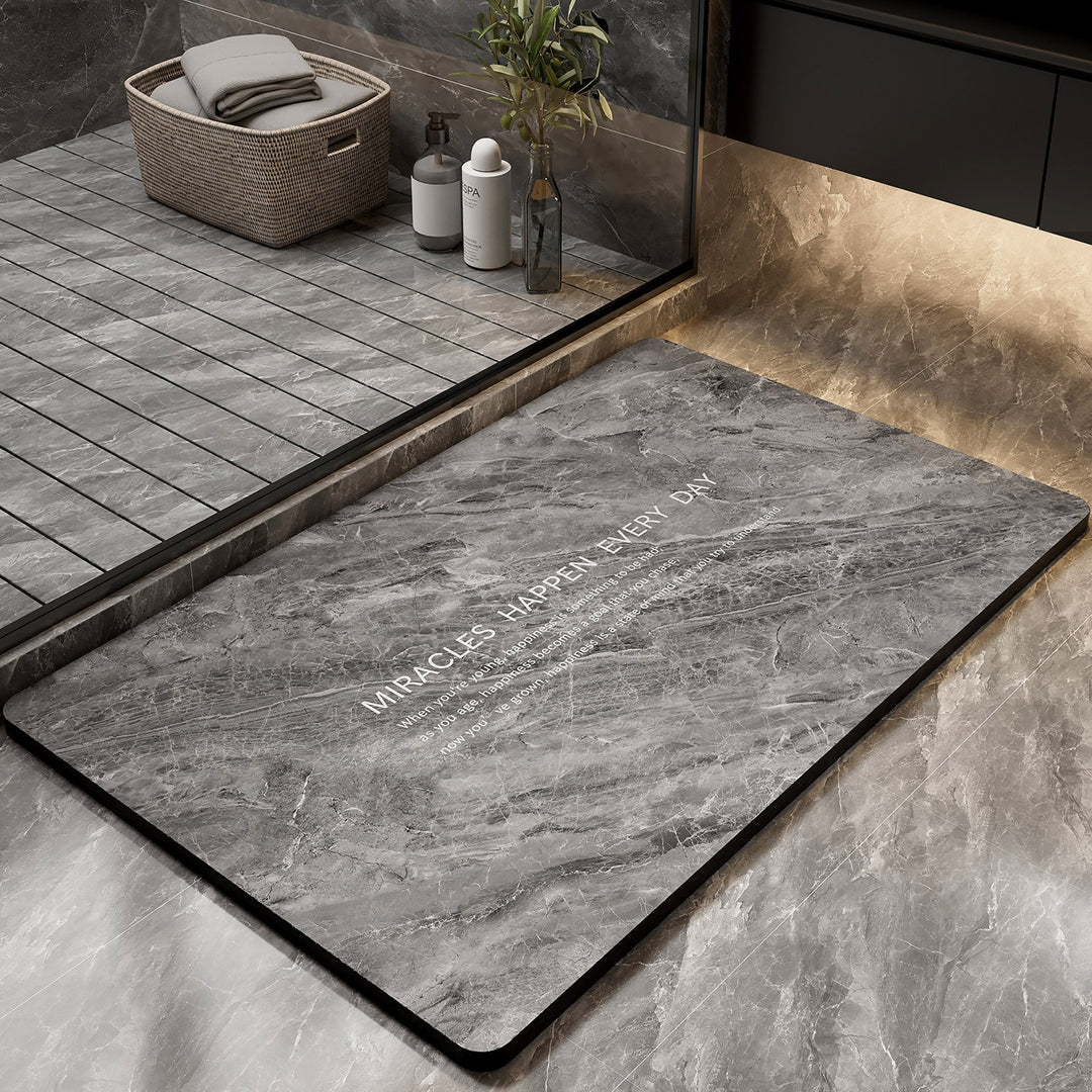 Floral Pattern Bath Mat