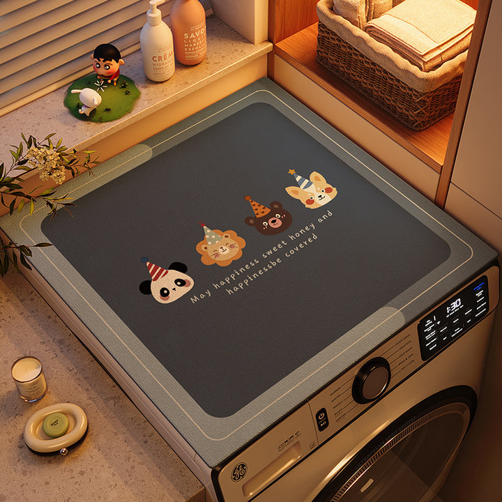Fun Character-Themed Washing Machine Mat