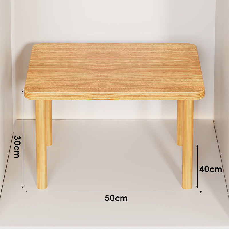Adjustable Multi-Height Wooden Monitor Riser and Desktop Shelf