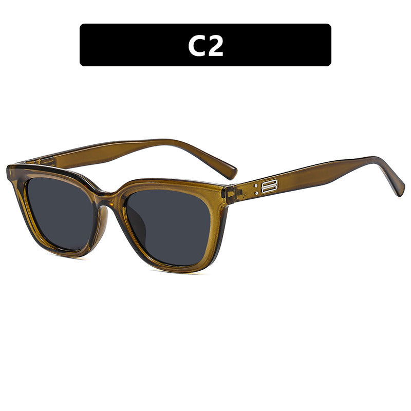 Ladies Cat-Eye Sunglasses with modern, slightly curved frame Kalsten