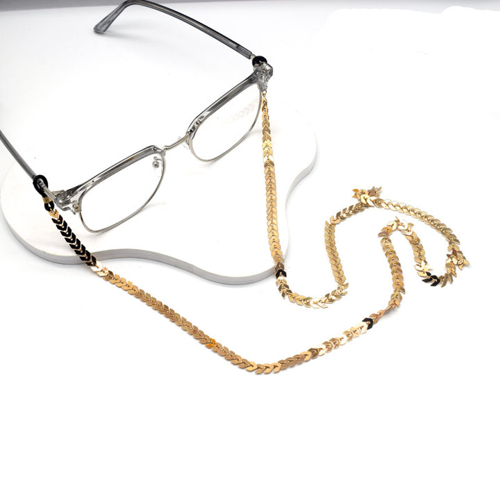 Elegant Gold Plated Eyewear Chain Kalsten