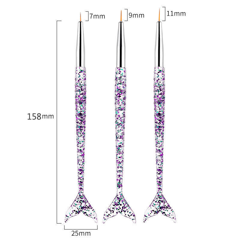 Mermaid Tail Nail Art Brush Set Kalsten