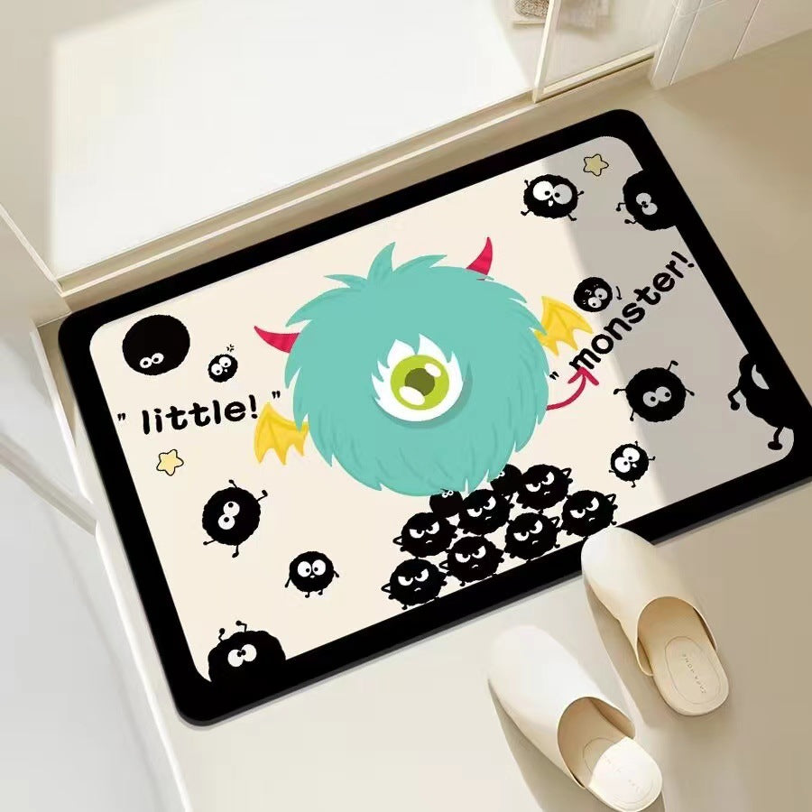 Playful Monster-Themed Bath Mat Kalsten