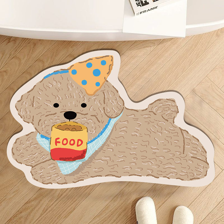 Playful Pet-Themed Area Mat