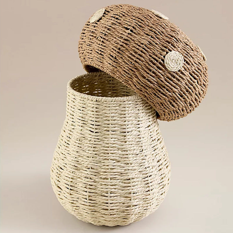 Playful storage basket in mushroom design Kalsten