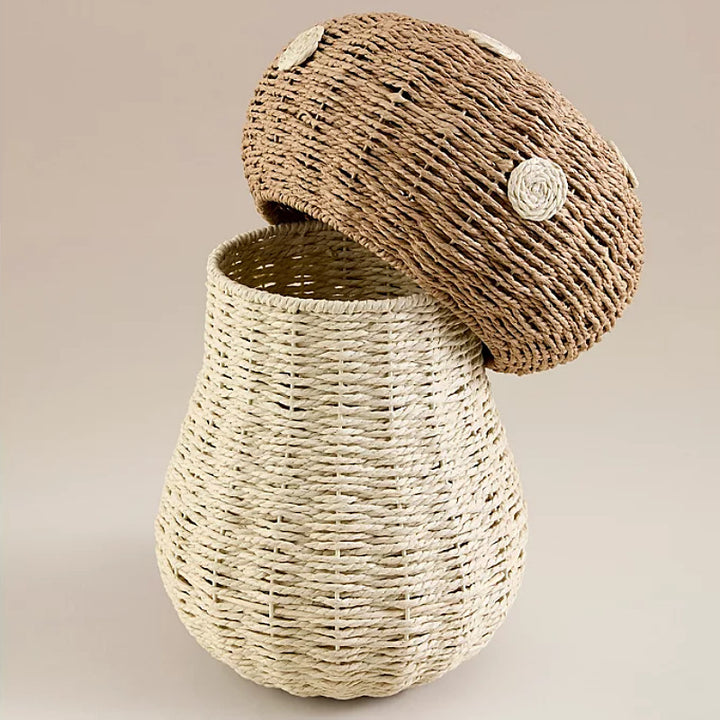 Playful storage basket in mushroom design Kalsten