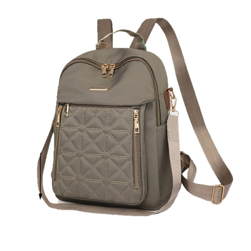 Stylish Quilted Nylon Backpack Kalsten