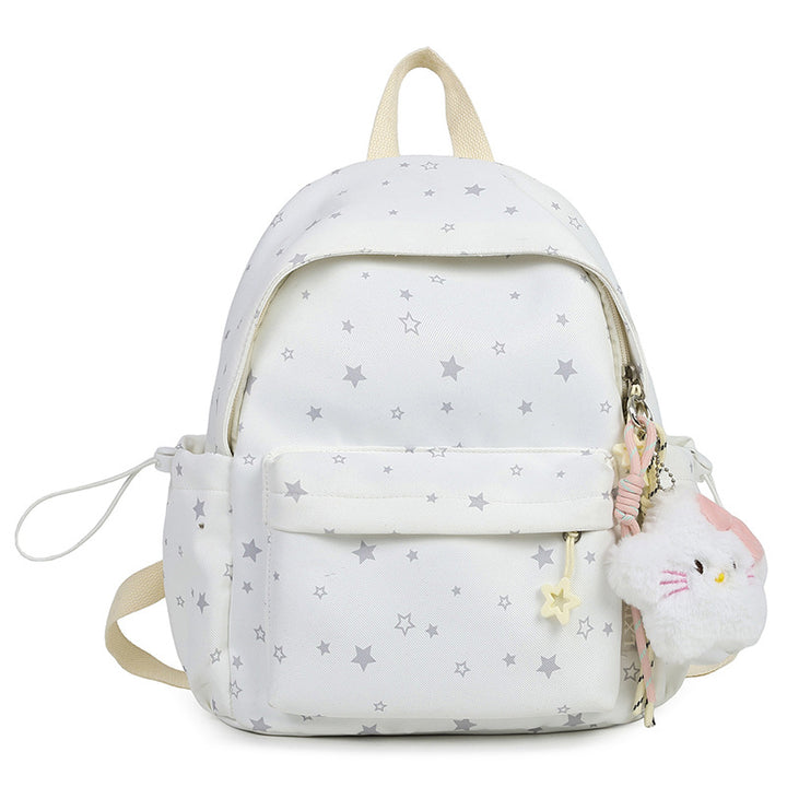 Starry Patterned Plush Backpack kalsten