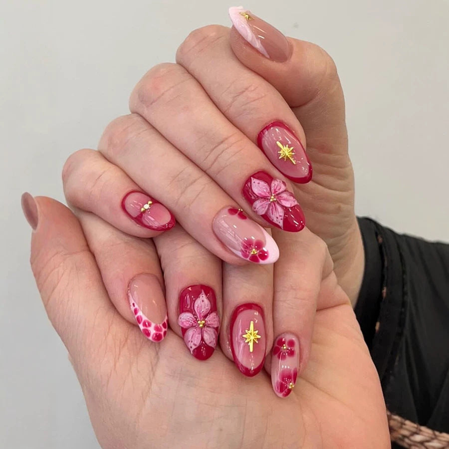 Floral Art Press-On Nail Set Kalsten