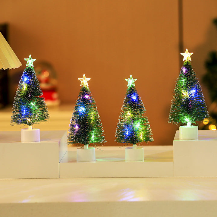 LED Illuminated Christmas Tree Figurines Kalsten
