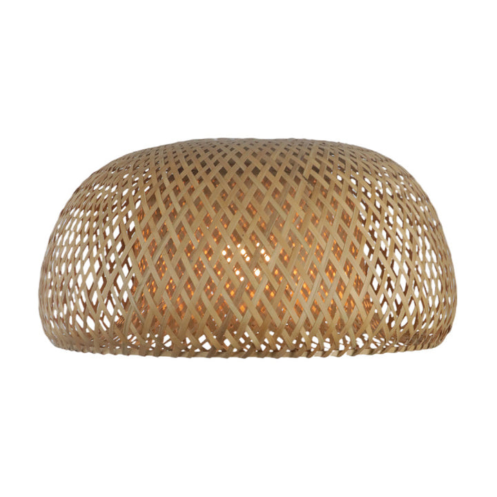 Elegant pendant lamp made of hand-woven rattan Kalsten