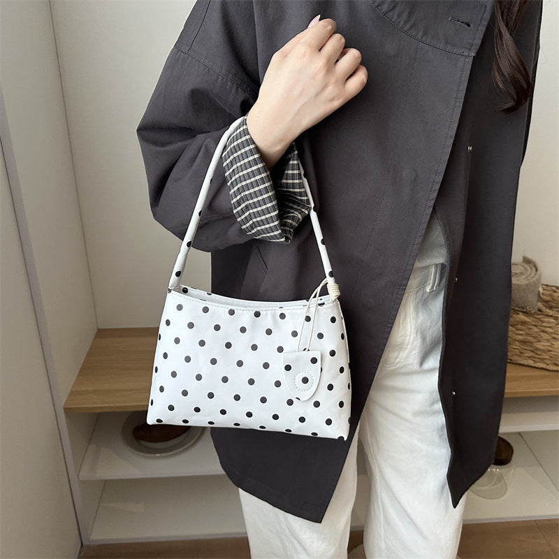 Casual Polka Dot Shoulder Handbag