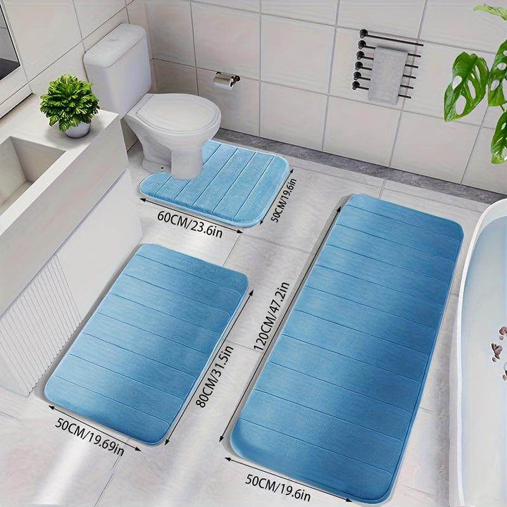 Non-Slip Bathroom Mat Set