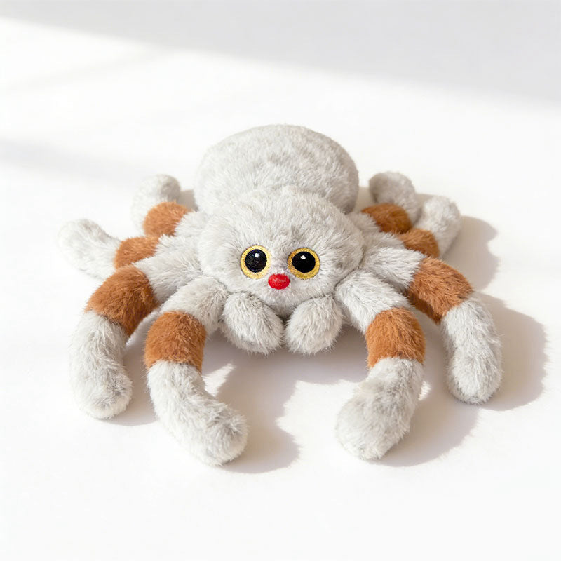 Plush Spider Soft Toy with Bendable Legs and Embroidered Face Kalsten