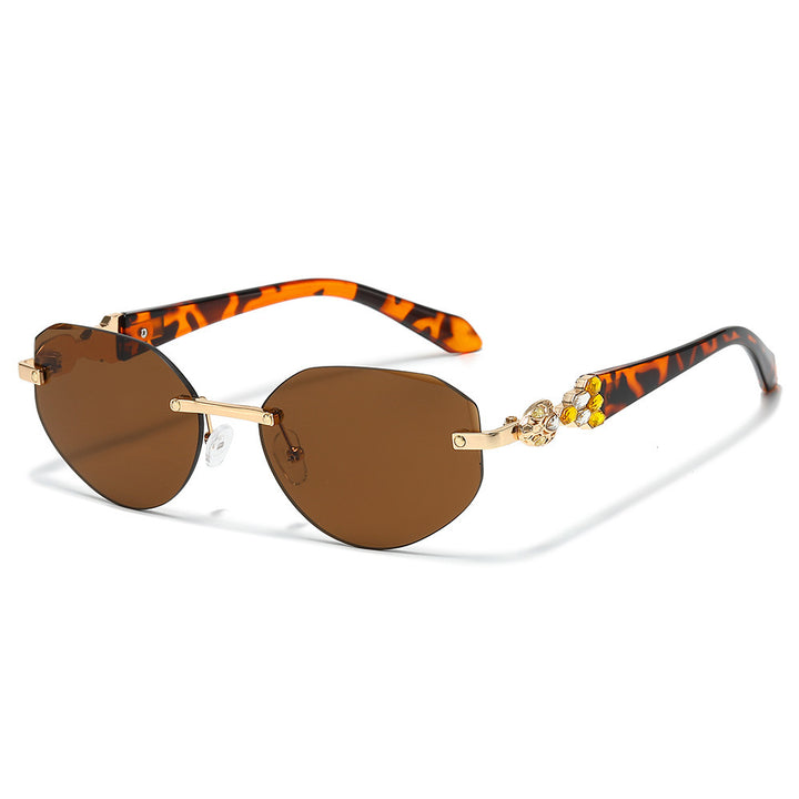 Decorative Oversized Shield Sunglasses Kalsten