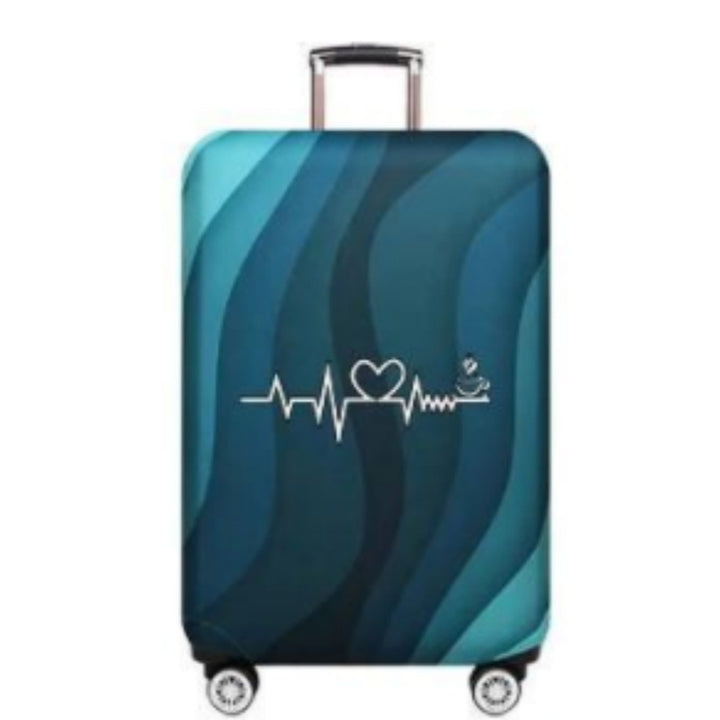Unisex Hard Shell Luggage with Stylish Wave Pattern Kalsten