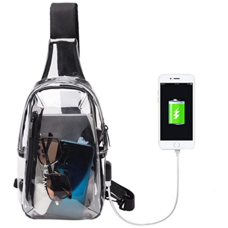 Transparent Shoulder Bag with Secure Access Kalsten