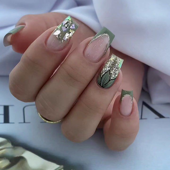 Decorative Floral Nail Art Extensions Kalsten