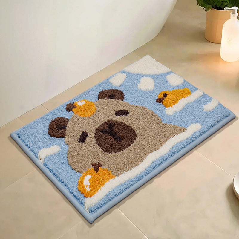 Cute Bear-Themed Bath Mat Kalsten