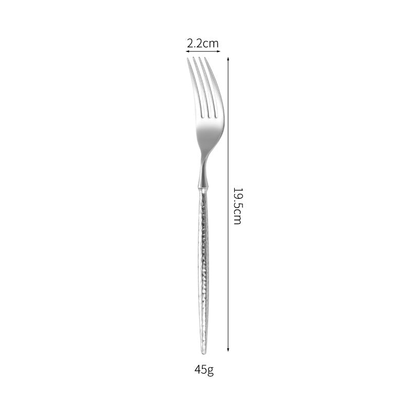 Elegant soup spoon with structured handle Kalsten
