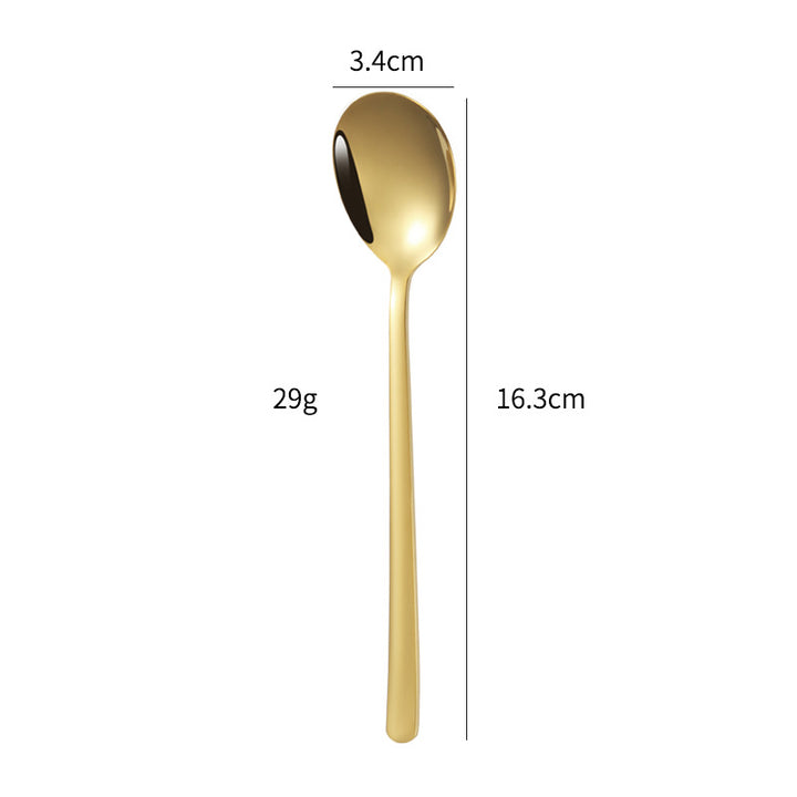 Elegant dessert spoon with luxurious golden surface Kalsten