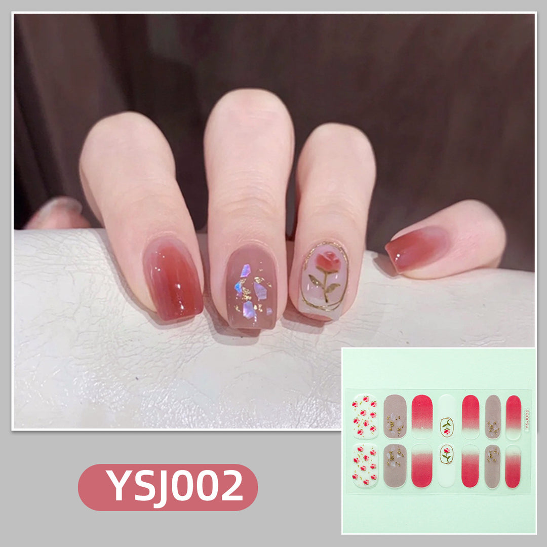 Artistic nail decoration with glitter details Kalsten