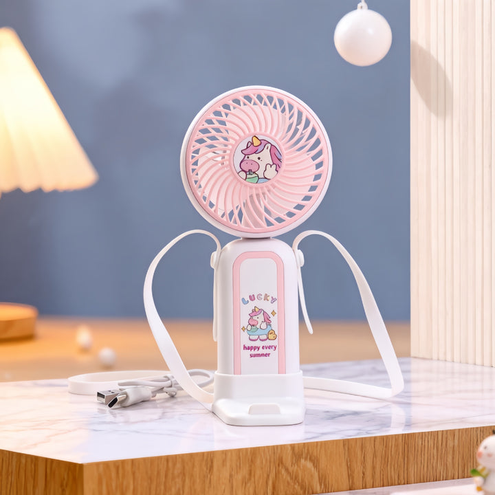 Ladies Portable Hand Fan with Cute Design Kalsten