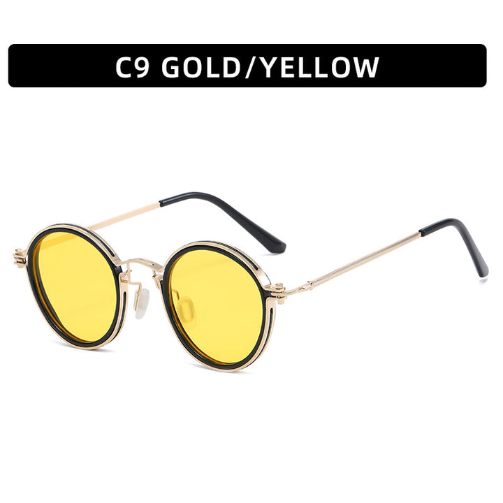 Avant-Garde Round Frame Sunglasses