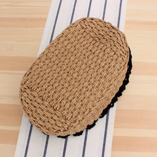Hand-knotted tote bag with elegant net design Kalsten