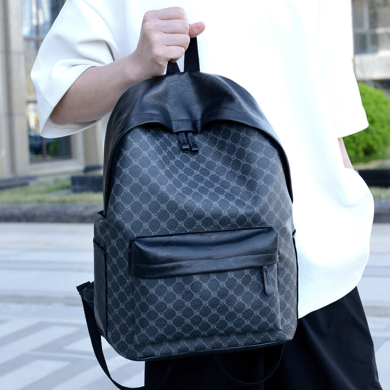 Durable Leather-Accented Daily Backpack Kalsten