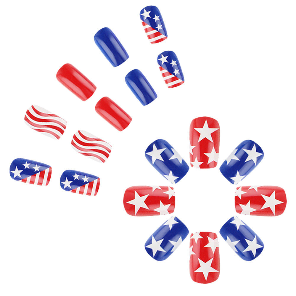 Patriotic Themed Press-On Nails Kalsten