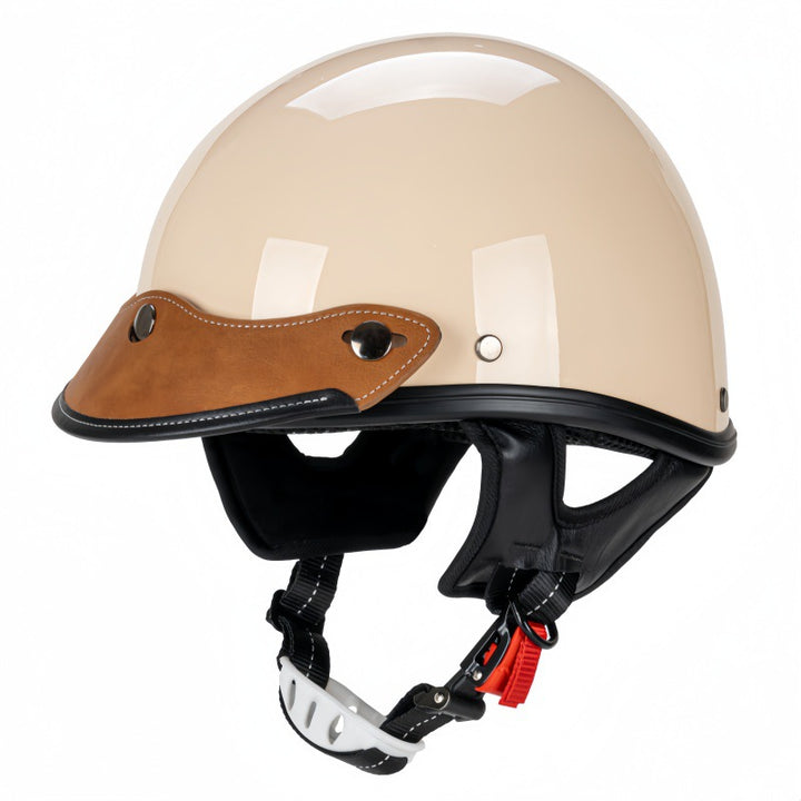 Retro Open-Face Motorcycle Helmet with Visor Kalsten