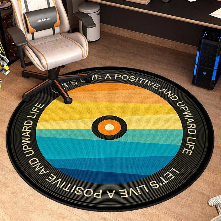 Retro Vinyl Record Area Rug