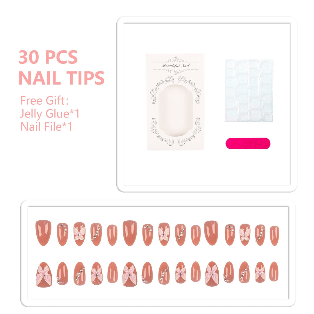 Decorative Floral Nail Kit