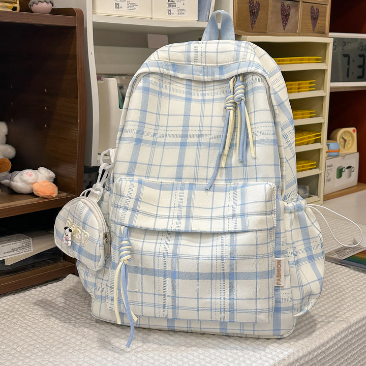 Playful Plaid Design School Backpack Kalsten