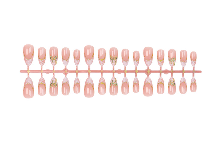 Acrylic nail set with luxurious tips and glamorous accents Kalsten