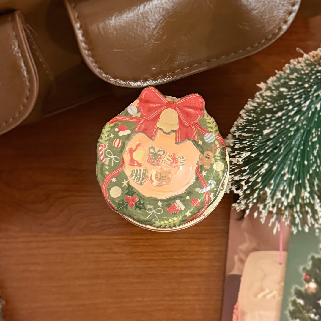 Decorative ceramic coaster in Christmas design Kalsten