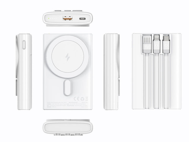 Portable high-performance power bank with integrated cable management Kalsten