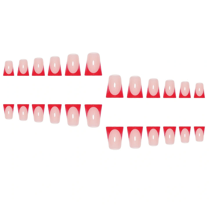 Glossy Square Tip Press-On Nails Kalsten