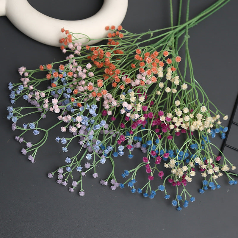 Artificial Blue Floral Spray for Home Decor