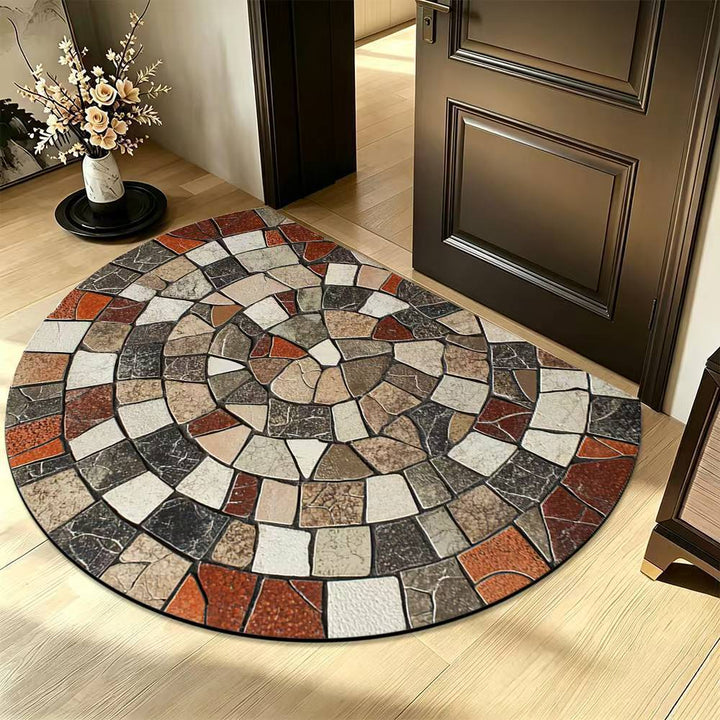 Mosaic pattern carpet