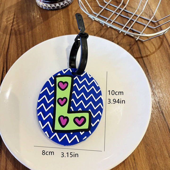 Personalized Striped Luggage Tag Kalsten