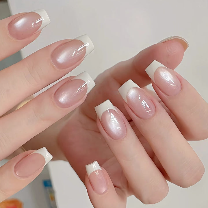 Stylish Elegant French Tip Nail Art Kalsten