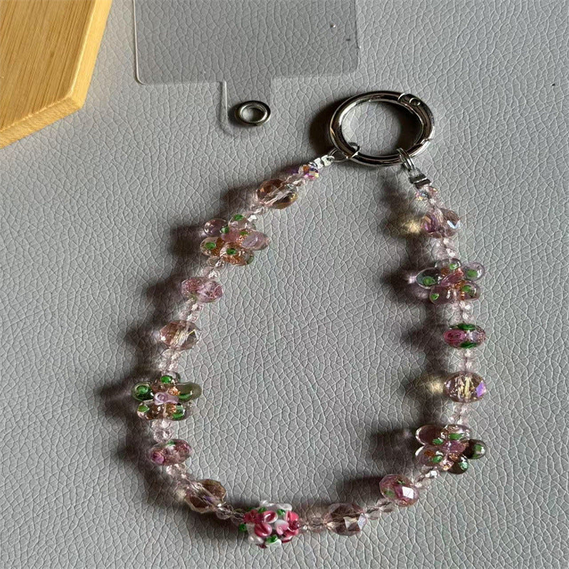 Elegant Floral Beaded Charm Bracelet Kalsten