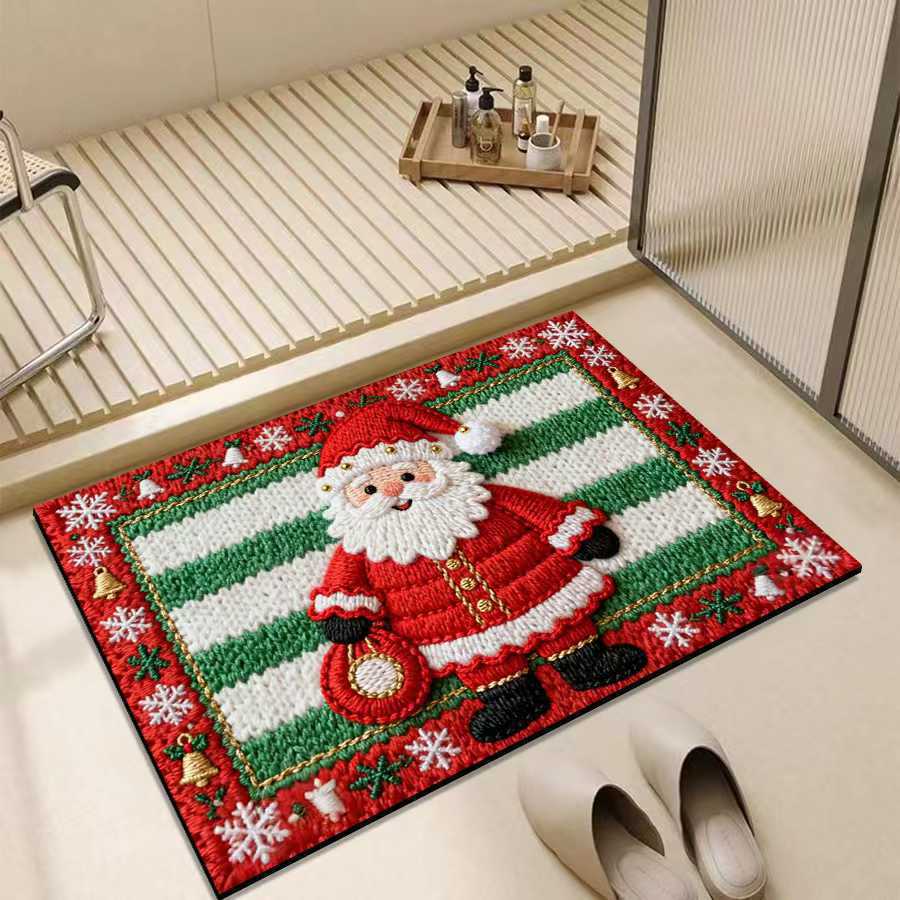 Christmas-Themed Decorative Area Mat