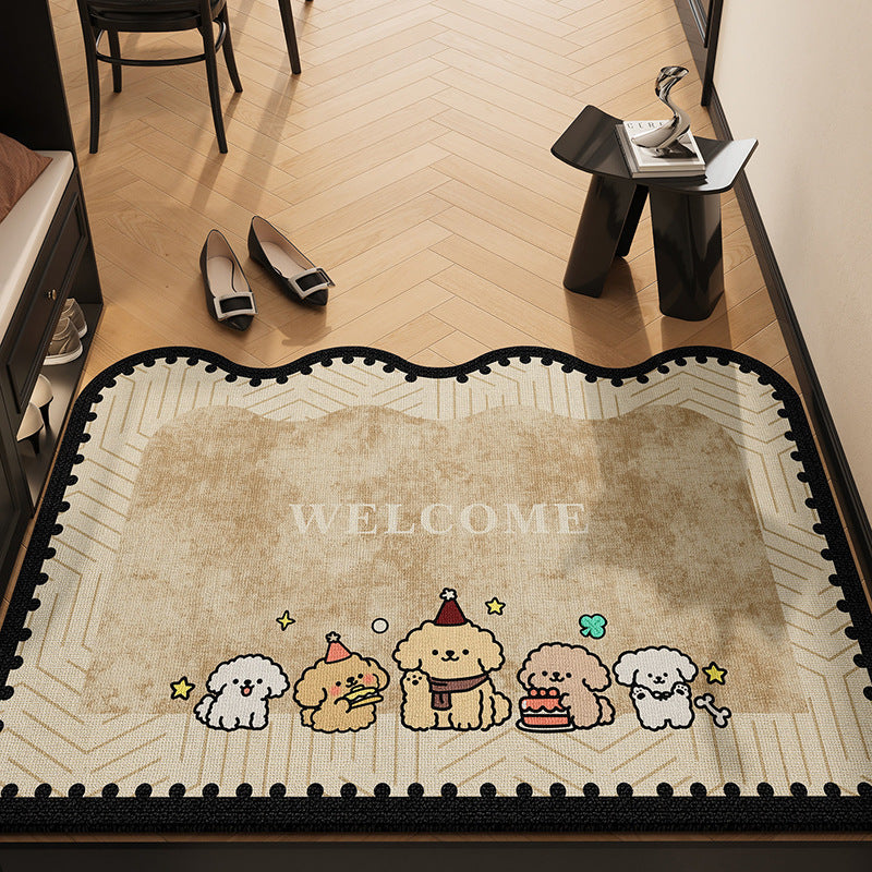 Playful Cat-Themed Area Mat