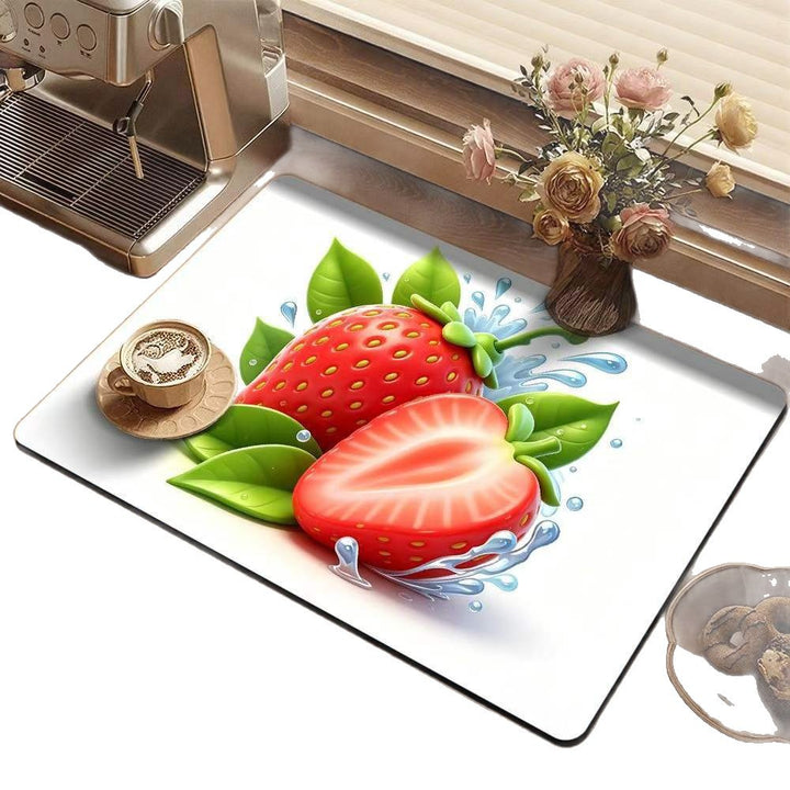 Lemon-Themed Decorative Kitchen Mat Kalsten